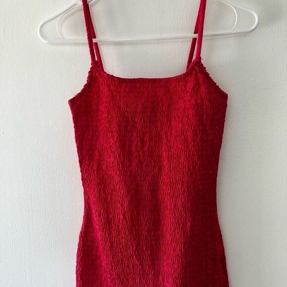 SNDYS Revolve Magenta Pink Smocked Mini Dress Size 2 Y2K Barbie Bratz - Picture 5 of 12